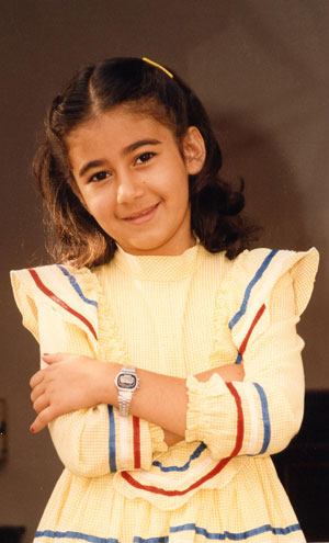 Photo of Sara Azizi as a child
